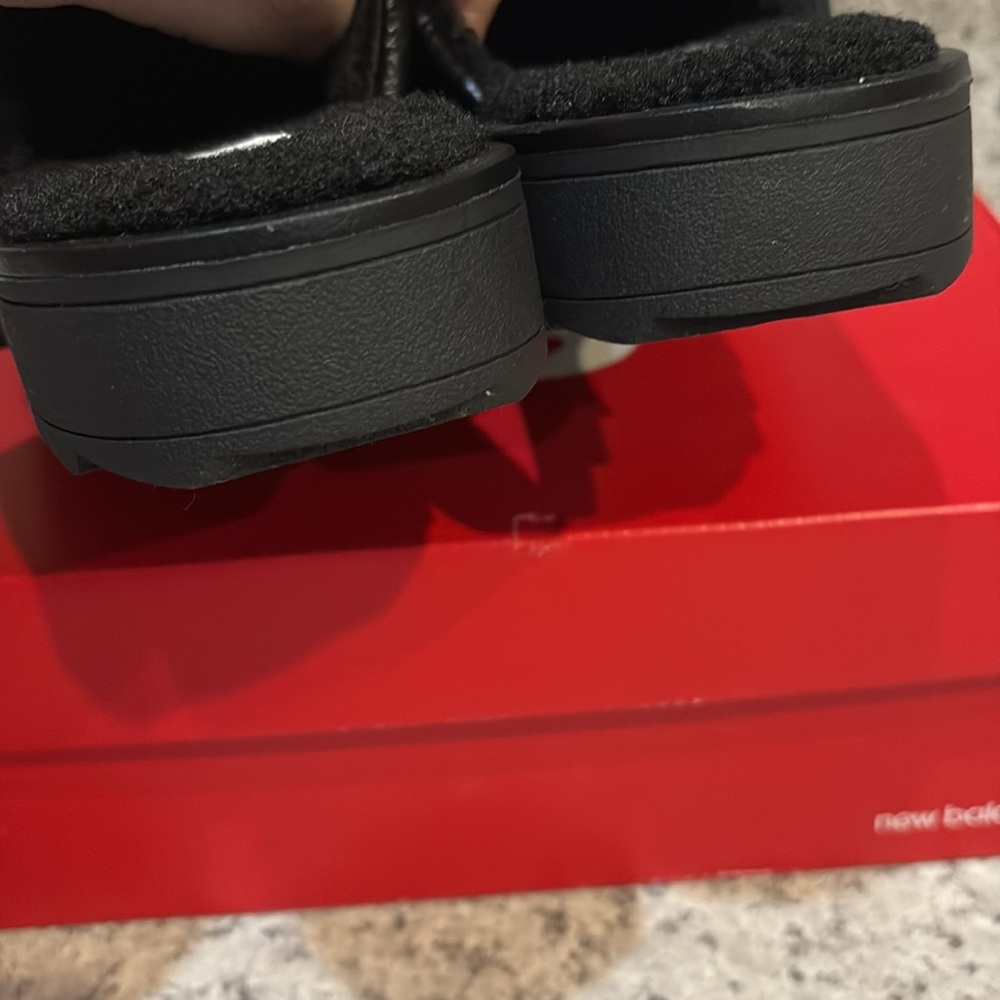 Steven Madden Black Quilted Chex Chunky Slip on Slip On  Slippers Sz 9 - Picture 8 of 10
